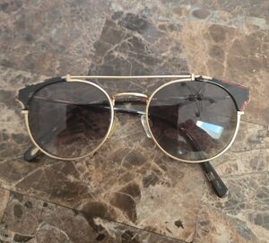 1/4 D'Blanc Dosed MarquisFlat Gold/Grey Gradient Lenses
